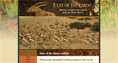 Desktop Screenshot of julesofthekaroosafaris.com